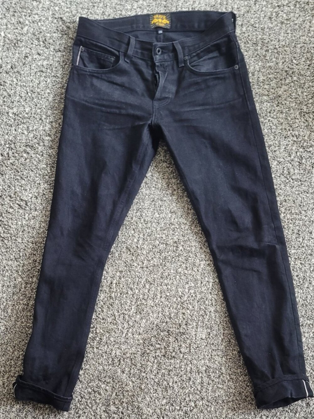 The Slim Straight 13.5oz 'Onyx' Double Black Japan Selvage
